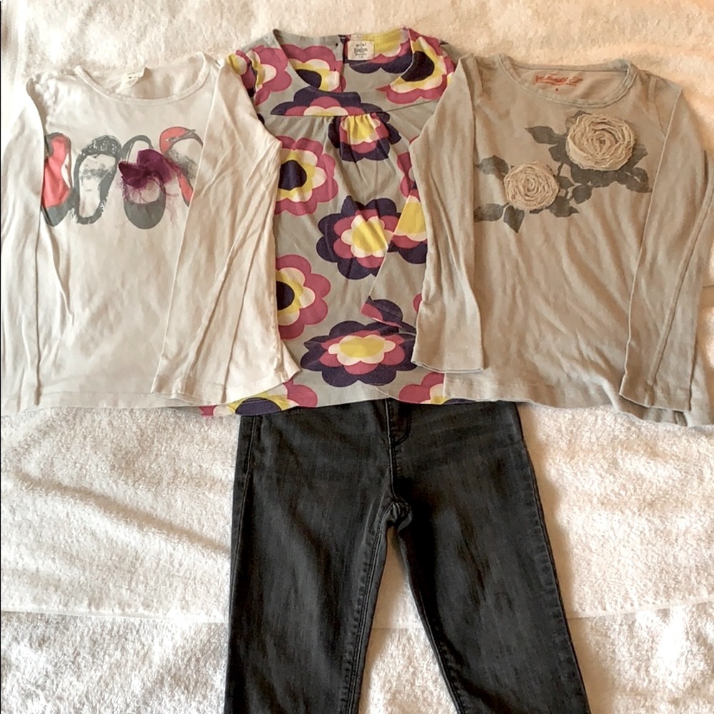 Girls 7-8 Mini Boden/Crewcuts/Gap Kids 4 piece Bundle